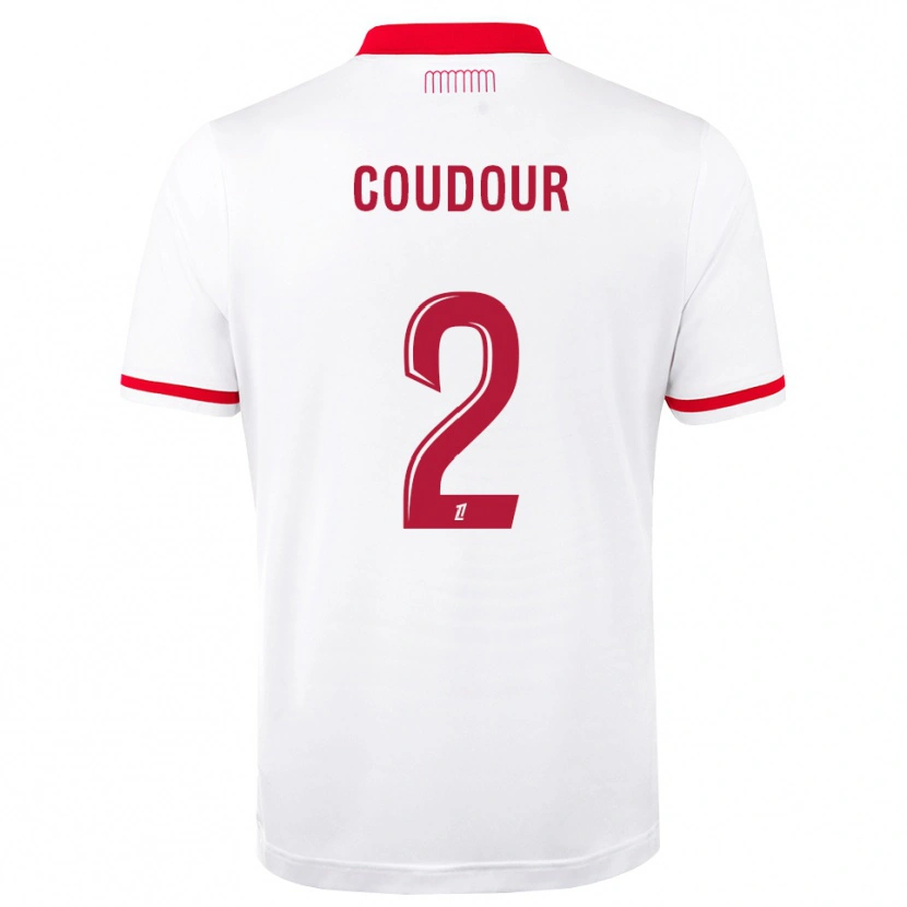 Danxen Dámské Mathis Coudour #2 Červená Bílá Domů Hráčské Dresy 2026/27 Dres