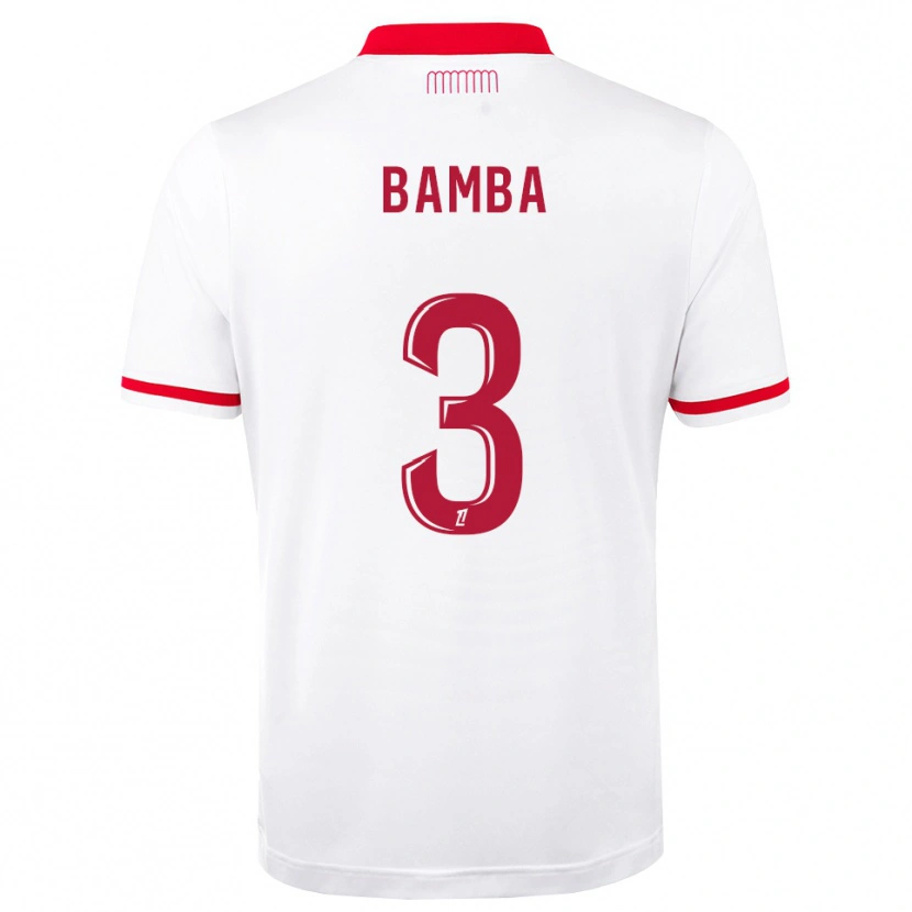 Danxen Dámské Ismaïl Bamba #3 Červená Bílá Domů Hráčské Dresy 2026/27 Dres