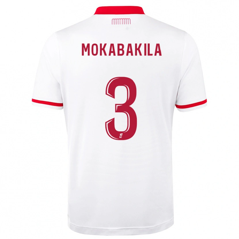 Danxen Dámské Nick Mokabakila #3 Červená Bílá Domů Hráčské Dresy 2026/27 Dres
