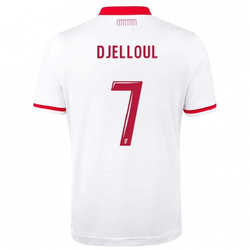 Danxen Dámské Jassim Djelloul #7 Červená Bílá Domů Hráčské Dresy 2026/27 Dres