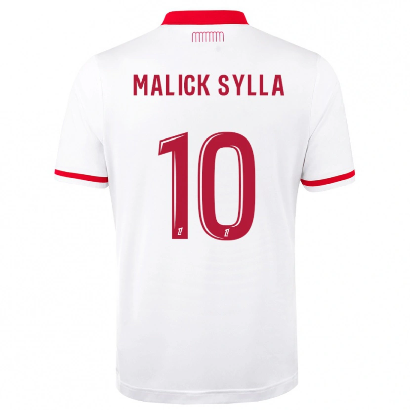 Danxen Dámské Malick Sylla #10 Červená Bílá Domů Hráčské Dresy 2026/27 Dres