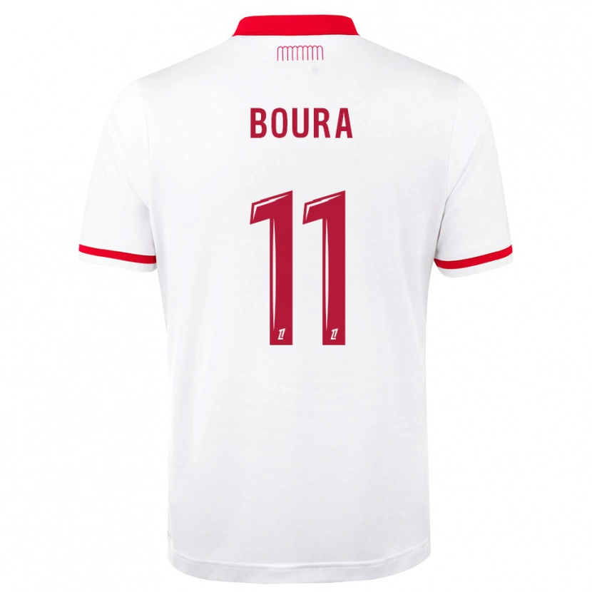 Danxen Dámské Amal Boura #11 Červená Bílá Domů Hráčské Dresy 2026/27 Dres