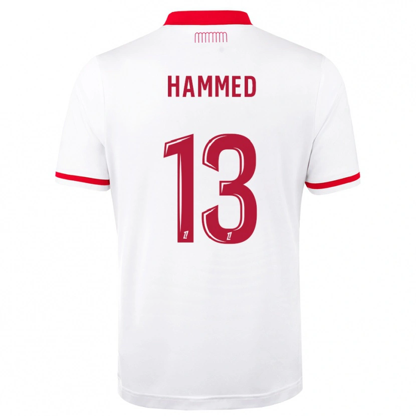 Danxen Dámské Maher Hammed #13 Červená Bílá Domů Hráčské Dresy 2026/27 Dres