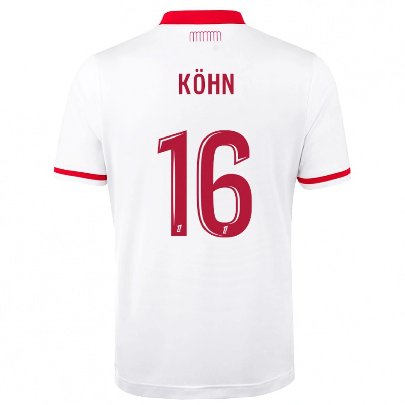 Danxen Dámské Philipp Köhn #16 Červená Bílá Domů Hráčské Dresy 2026/27 Dres