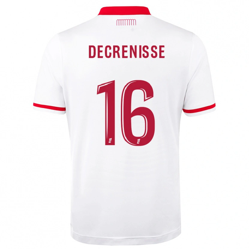 Danxen Dámské Axel Decrenisse #16 Červená Bílá Domů Hráčské Dresy 2026/27 Dres