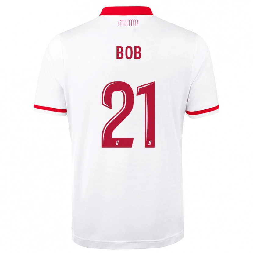 Danxen Dámské Mohamed Bob #21 Červená Bílá Domů Hráčské Dresy 2026/27 Dres