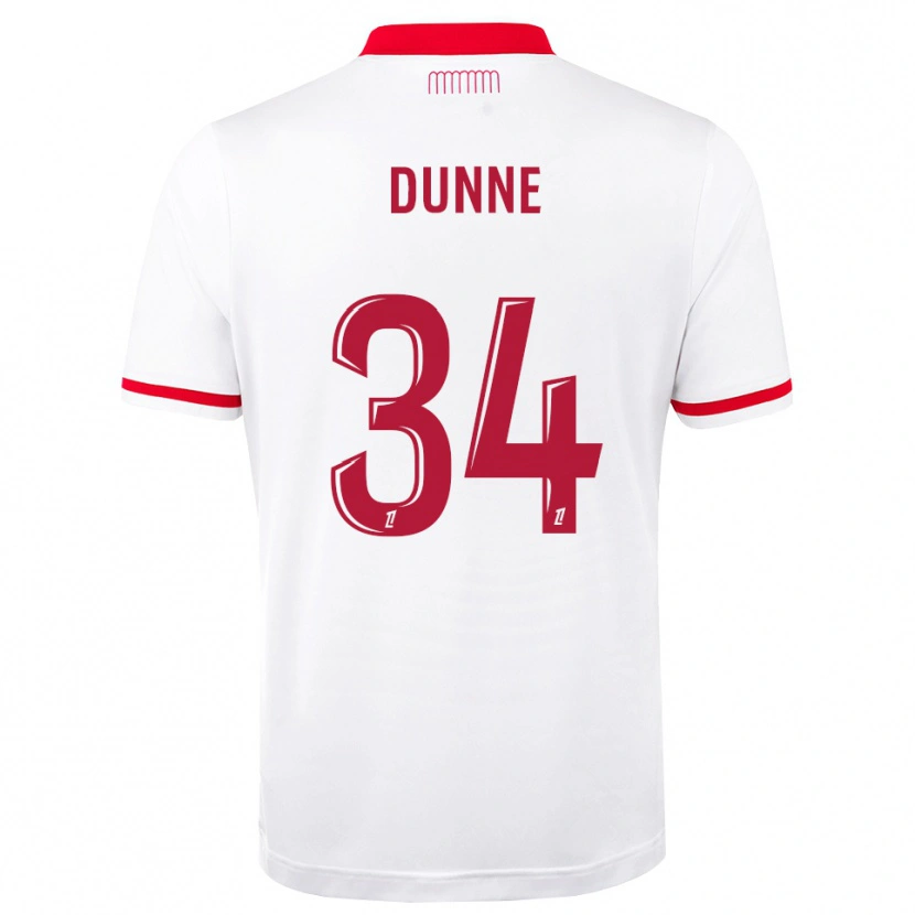 Danxen Dámské David Dunne #34 Červená Bílá Domů Hráčské Dresy 2026/27 Dres