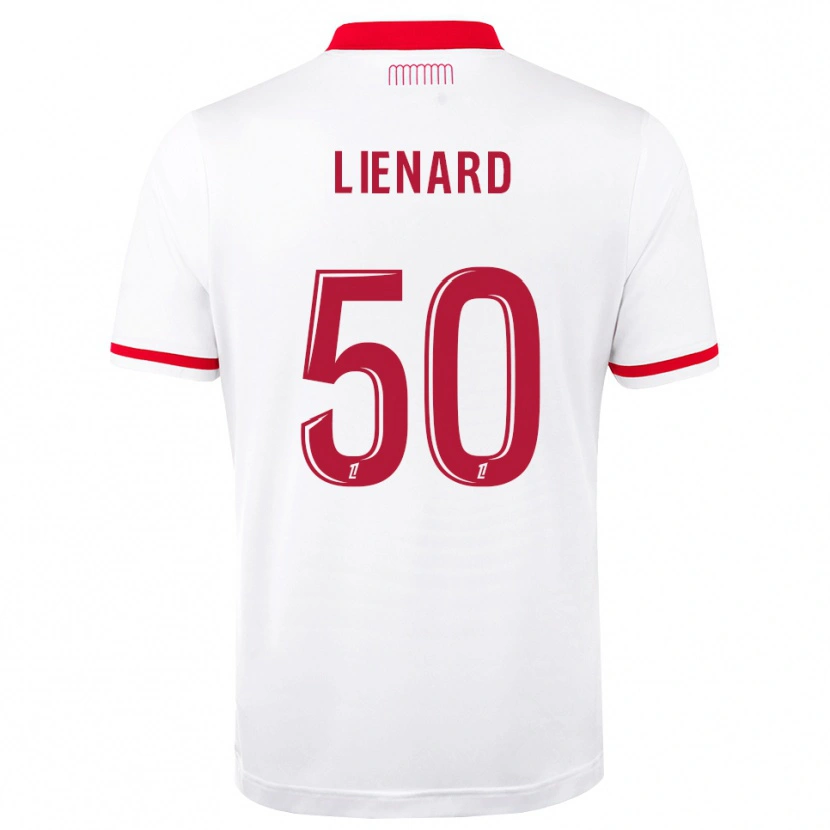 Danxen Dámské Yann Lienard #50 Červená Bílá Domů Hráčské Dresy 2026/27 Dres