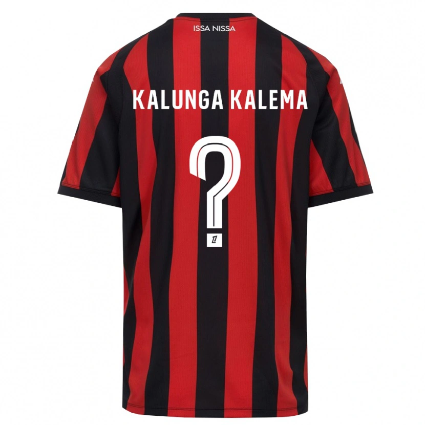 Danxen Dámské Kevin Kalunga Kalema #0 Červená Černá Bílá Domů Hráčské Dresy 2026/27 Dres