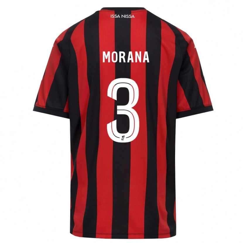 Danxen Dámské Djelan Morana #3 Červená Černá Bílá Domů Hráčské Dresy 2026/27 Dres