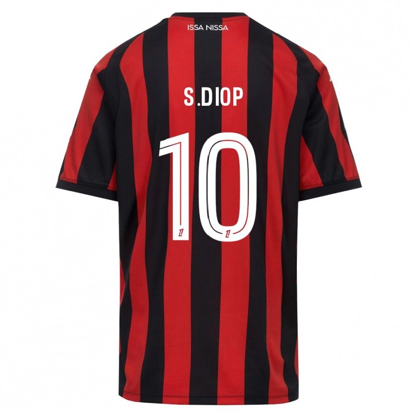 Danxen Dámské Sofiane Diop #10 Červená Černá Bílá Domů Hráčské Dresy 2026/27 Dres