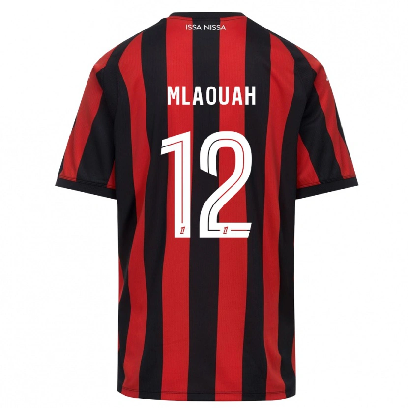 Danxen Dámské Sofiane Mlaouah #12 Červená Černá Bílá Domů Hráčské Dresy 2026/27 Dres