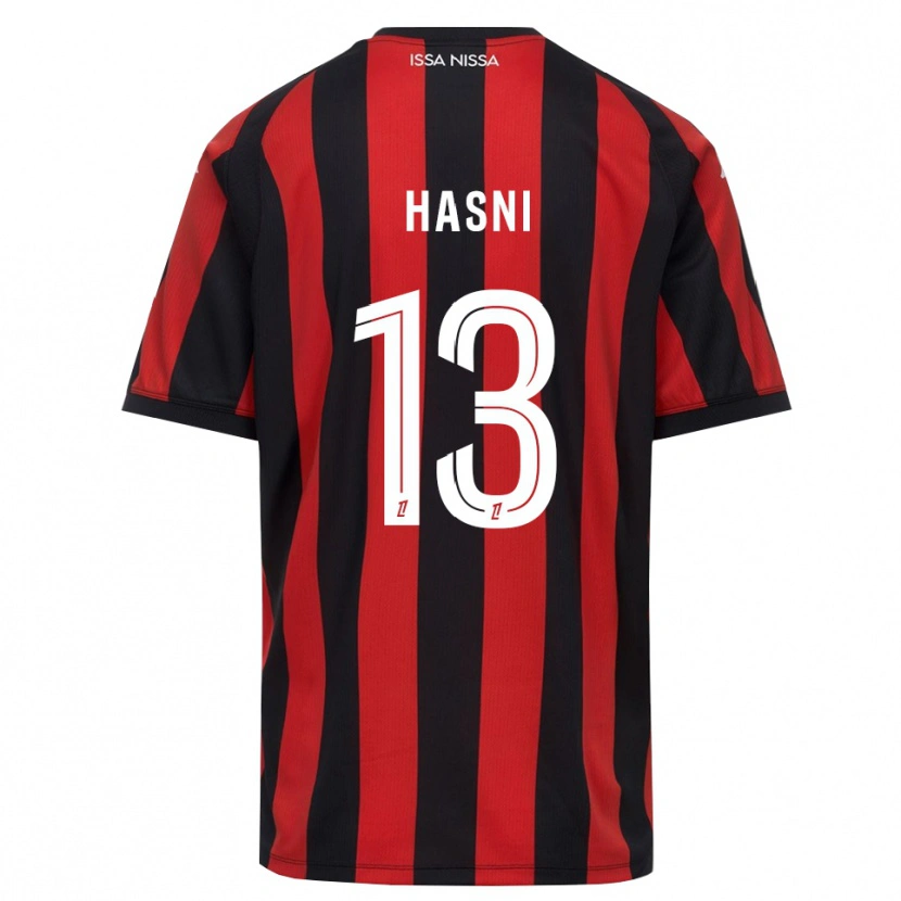 Danxen Dámské Zinedine Hasni #13 Červená Černá Bílá Domů Hráčské Dresy 2026/27 Dres