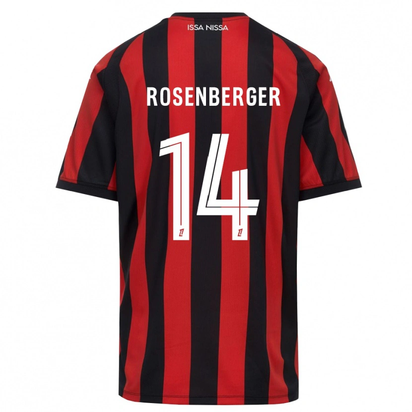 Danxen Dámské Léa Rosenberger #14 Červená Černá Bílá Domů Hráčské Dresy 2026/27 Dres