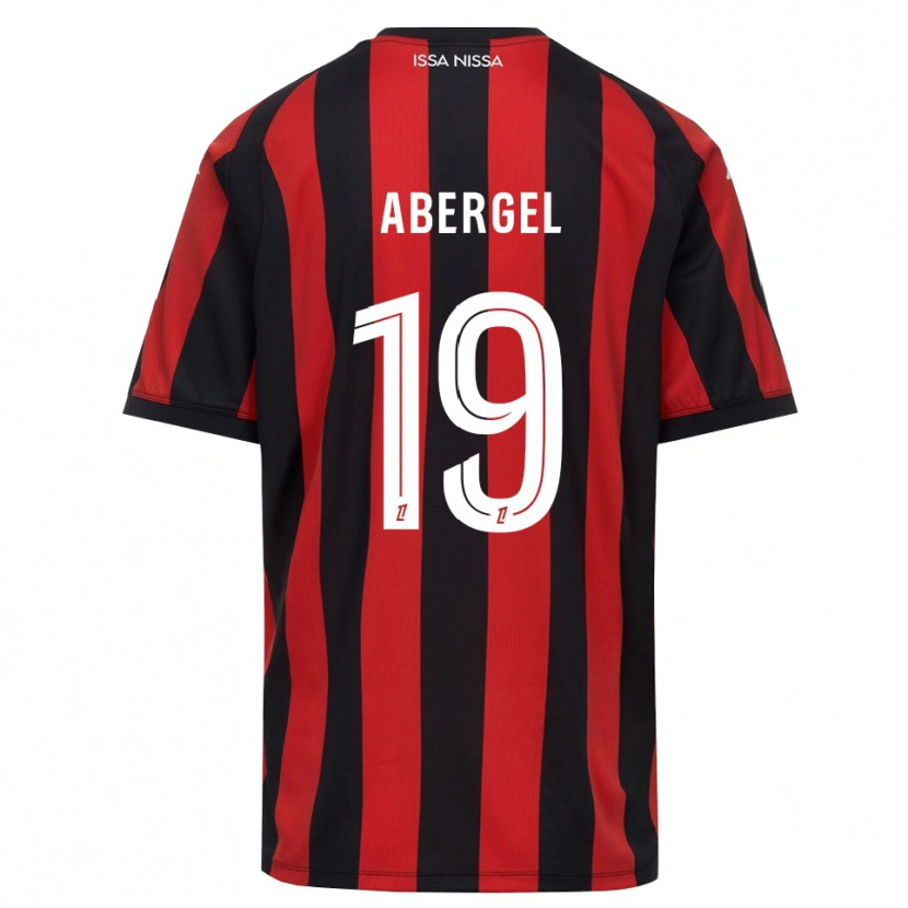 Danxen Dámské Laurent Abergel #19 Červená Černá Bílá Domů Hráčské Dresy 2026/27 Dres