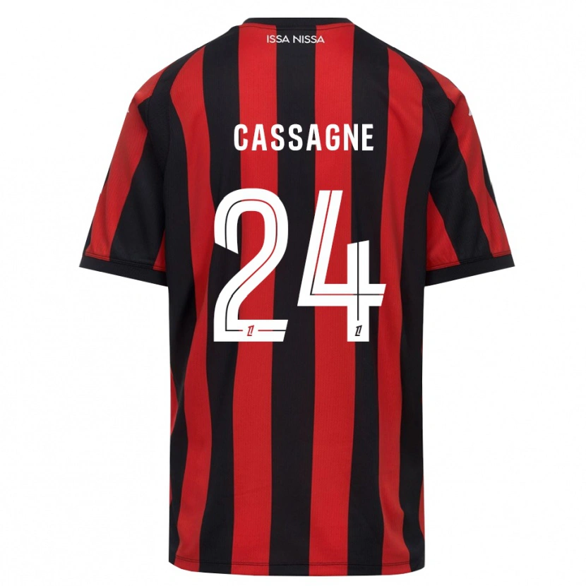 Danxen Dámské Léa Cassagne #24 Červená Černá Bílá Domů Hráčské Dresy 2026/27 Dres