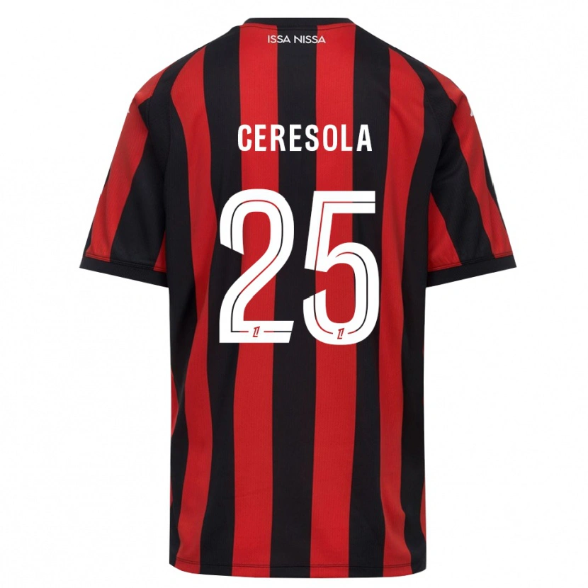 Danxen Dámské Manon Ceresola #25 Červená Černá Bílá Domů Hráčské Dresy 2026/27 Dres