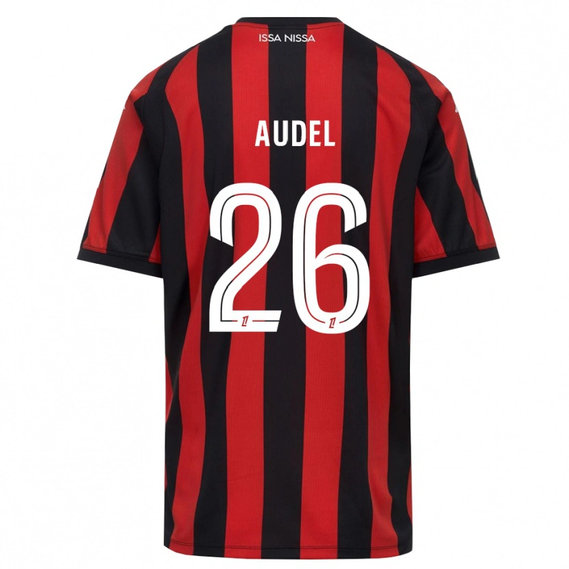 Danxen Dámské Johan Audel #26 Červená Černá Bílá Domů Hráčské Dresy 2026/27 Dres