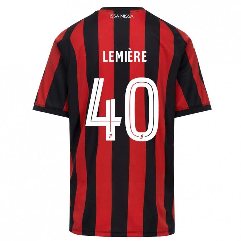 Danxen Dámské Pauline Lemière #40 Červená Černá Bílá Domů Hráčské Dresy 2026/27 Dres