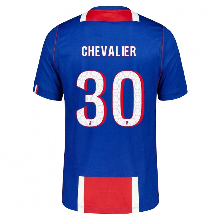Danxen Dámské Lucas Chevalier #30 Červená Bílá Modrá Domů Hráčské Dresy 2026/27 Dres