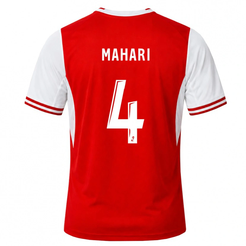 Danxen Dámské Efdon Mahari #4 Červená Bílá Domů Hráčské Dresy 2026/27 Dres