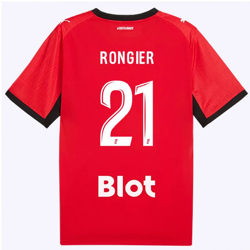 Danxen Dámské Valentin Rongier #21 Červená Černá Bílá Domů Hráčské Dresy 2026/27 Dres