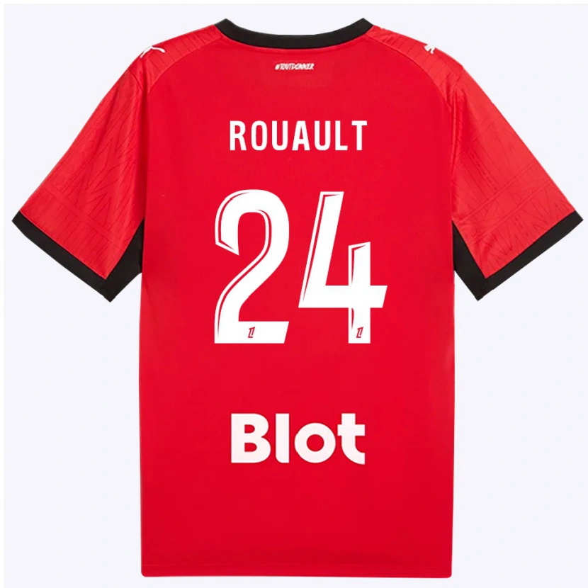 Danxen Dámské Anthony Rouault #24 Červená Černá Bílá Domů Hráčské Dresy 2026/27 Dres