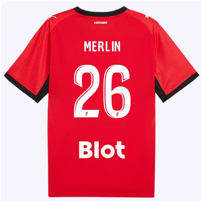 Danxen Dámské Quentin Merlin #26 Červená Černá Bílá Domů Hráčské Dresy 2026/27 Dres