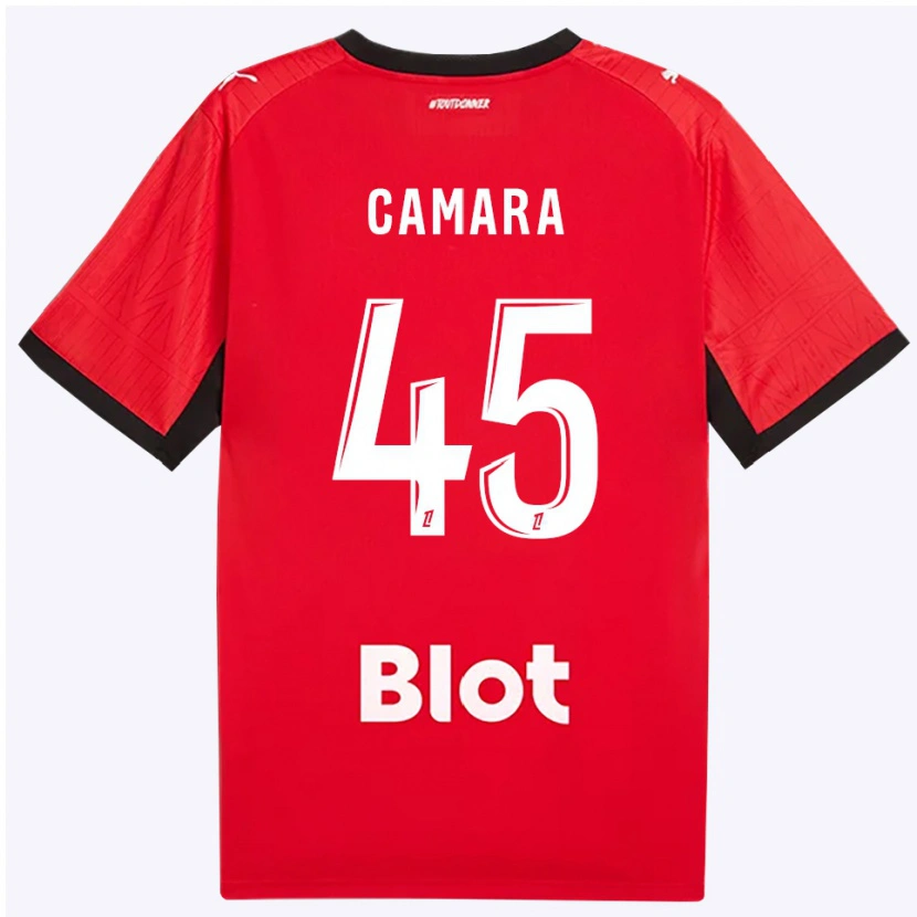 Danxen Dámské Mahdi Camara #45 Červená Černá Bílá Domů Hráčské Dresy 2026/27 Dres