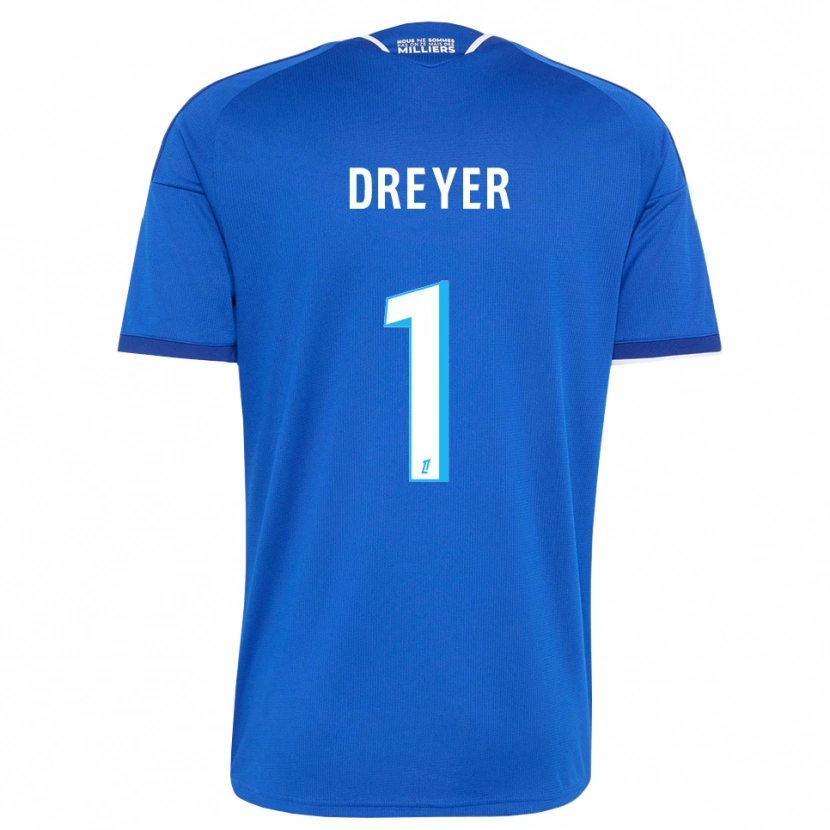 Danxen Dámské Matthieu Dreyer #1 Královská Modř Bílá Domů Hráčské Dresy 2026/27 Dres