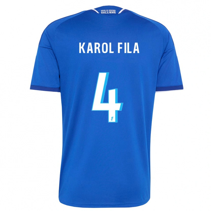 Danxen Dámské Karol Fila #4 Královská Modř Bílá Domů Hráčské Dresy 2026/27 Dres