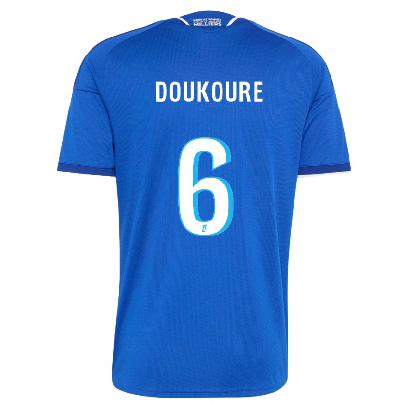 Danxen Dámské Ismaël Doukouré #6 Královská Modř Bílá Domů Hráčské Dresy 2026/27 Dres