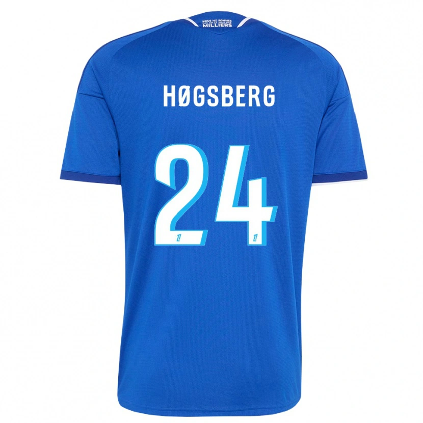 Danxen Dámské Lucas Høgsberg #24 Královská Modř Bílá Domů Hráčské Dresy 2026/27 Dres