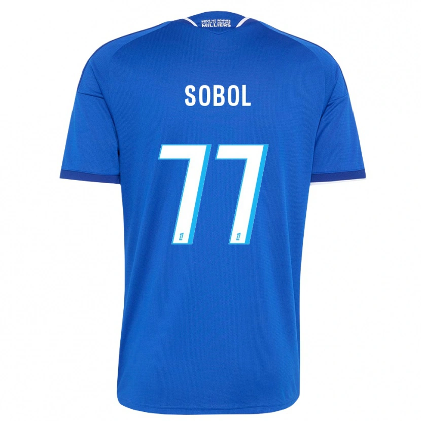 Danxen Dámské Eduard Sobol #77 Královská Modř Bílá Domů Hráčské Dresy 2026/27 Dres