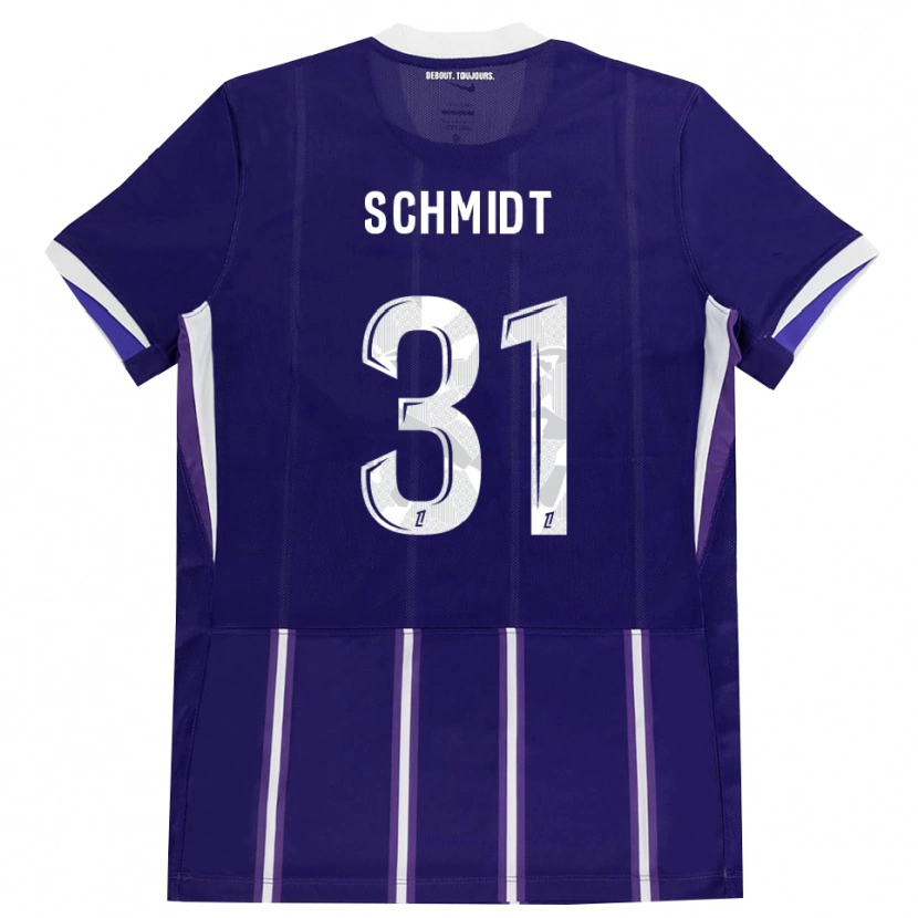 Danxen Dámské Niklas Schmidt #31 Fialová Bílá Domů Hráčské Dresy 2026/27 Dres