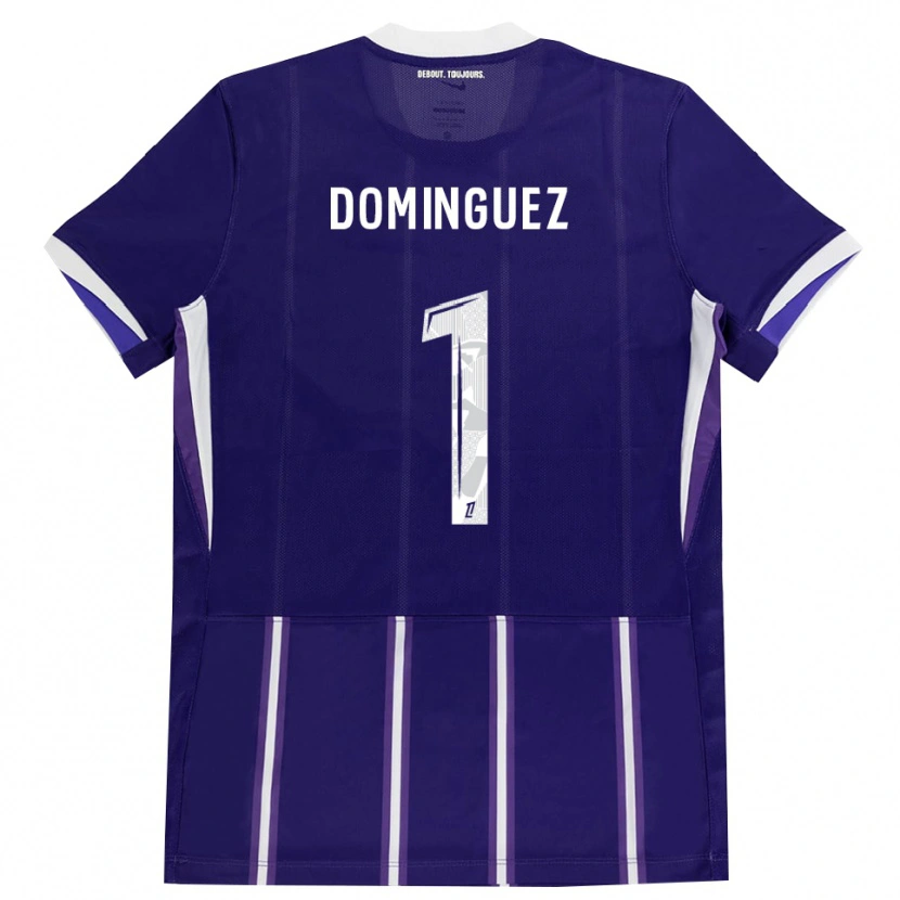 Danxen Dámské Álex Domínguez #1 Fialová Bílá Domů Hráčské Dresy 2026/27 Dres