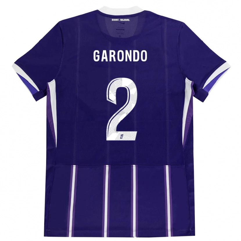 Danxen Dámské Thibaud Garondo #2 Fialová Bílá Domů Hráčské Dresy 2026/27 Dres