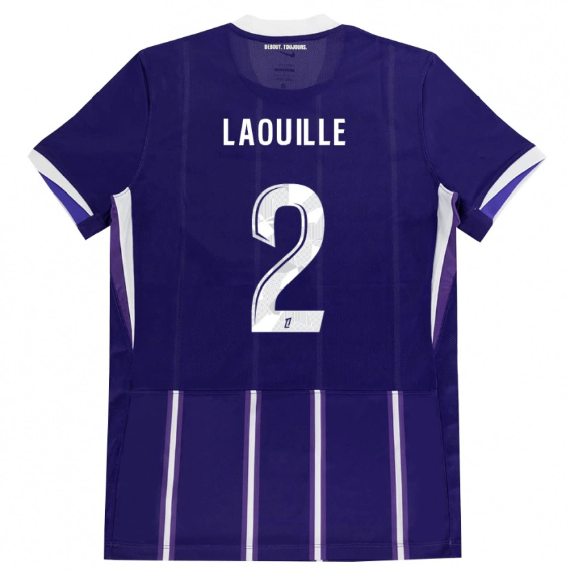 Danxen Dámské Rafaël Laouille #2 Fialová Bílá Domů Hráčské Dresy 2026/27 Dres