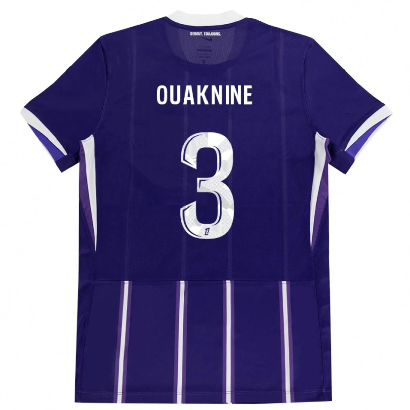 Danxen Dámské Jules Ouaknine #3 Fialová Bílá Domů Hráčské Dresy 2026/27 Dres