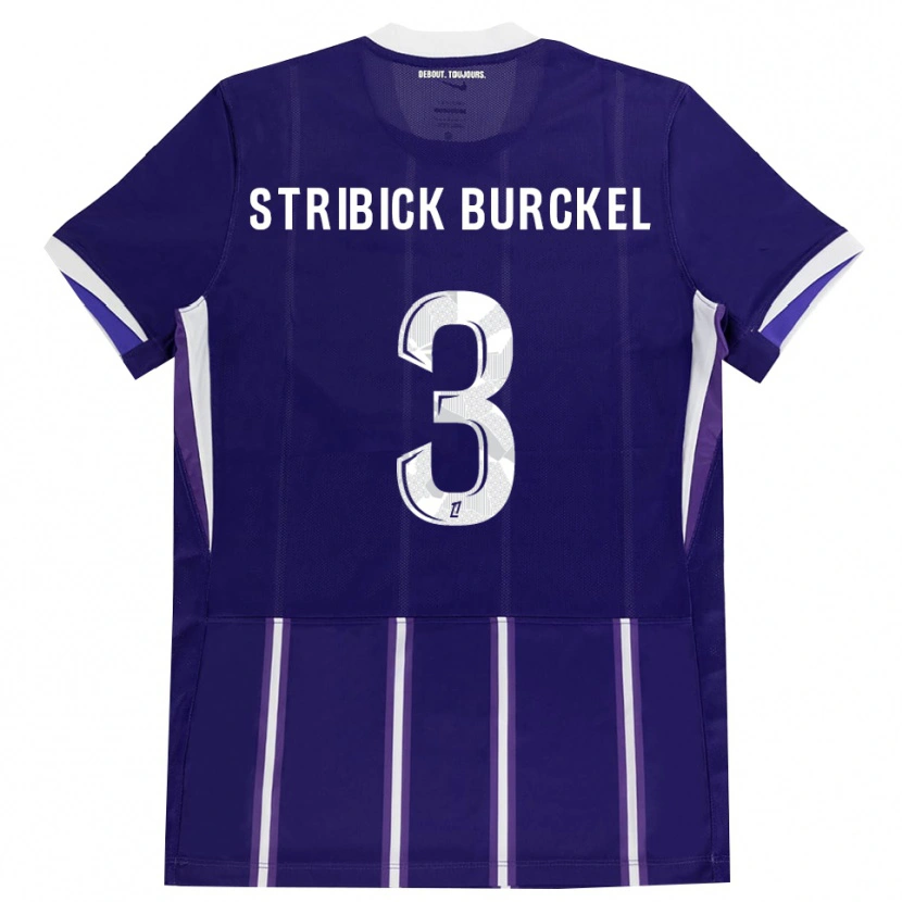 Danxen Dámské Laetitia Stribick-Burckel #3 Fialová Bílá Domů Hráčské Dresy 2026/27 Dres