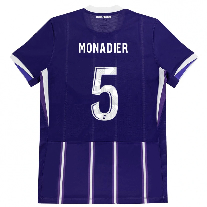 Danxen Dámské Pauline Monadier #5 Fialová Bílá Domů Hráčské Dresy 2026/27 Dres