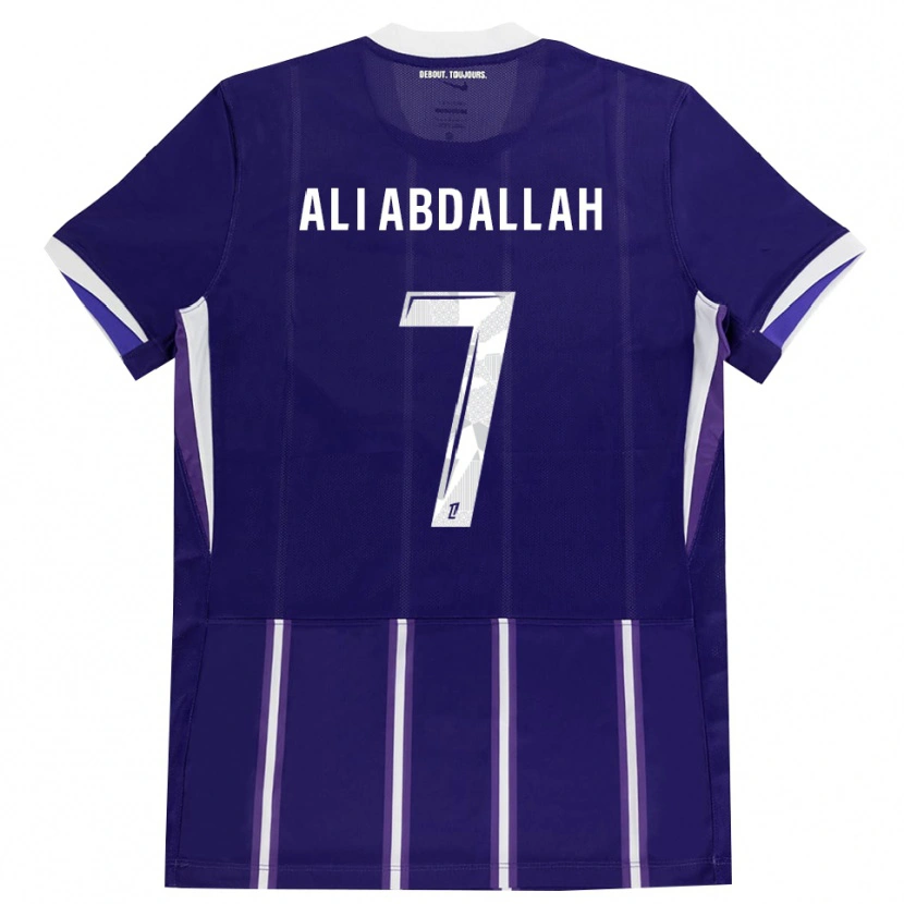 Danxen Dámské Nivine Ali Abdallah #7 Fialová Bílá Domů Hráčské Dresy 2026/27 Dres