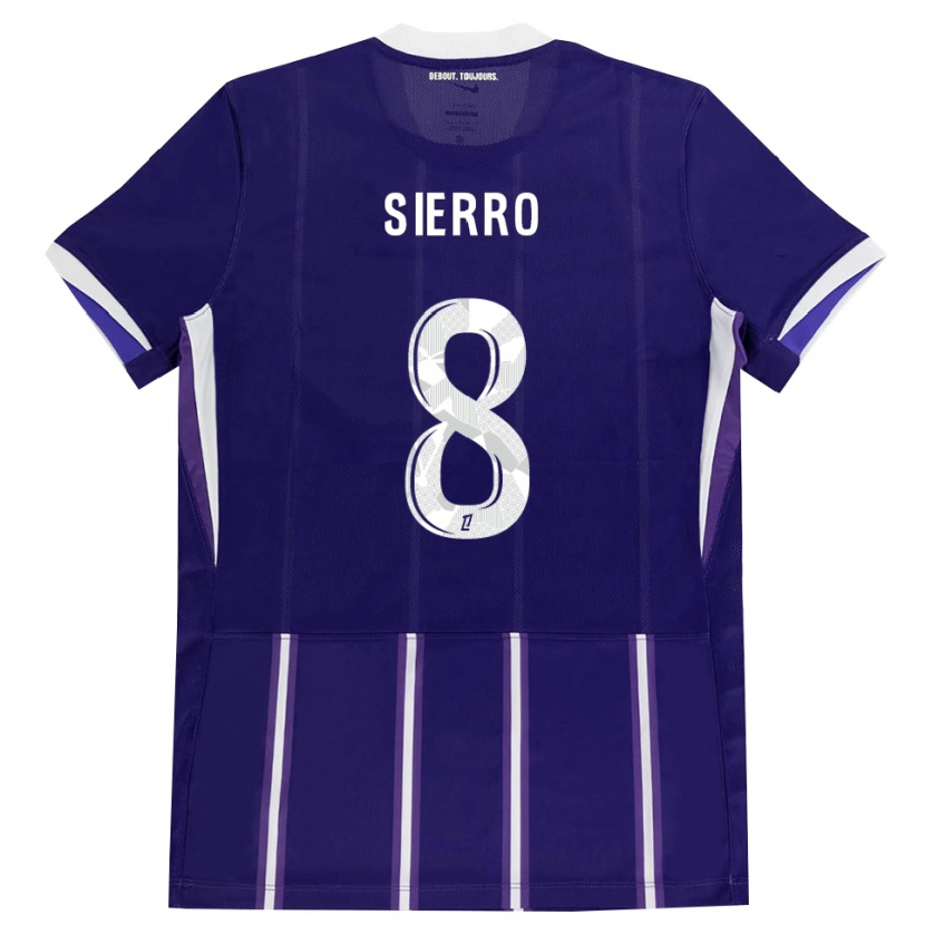 Danxen Dámské Vincent Sierro #8 Fialová Bílá Domů Hráčské Dresy 2026/27 Dres