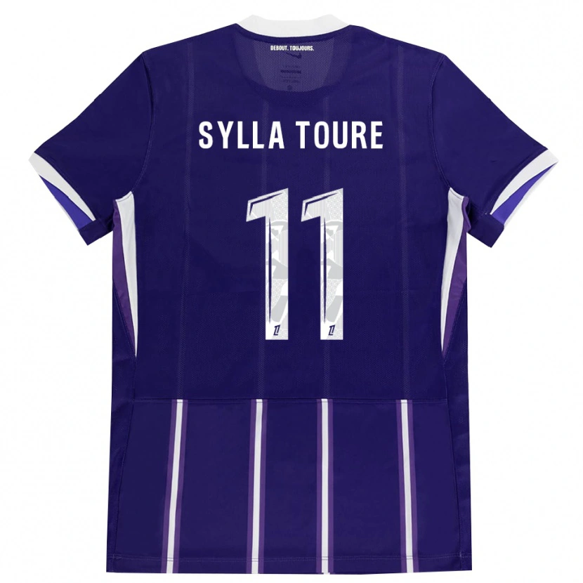 Danxen Dámské Ismael Sylla Touré #11 Fialová Bílá Domů Hráčské Dresy 2026/27 Dres