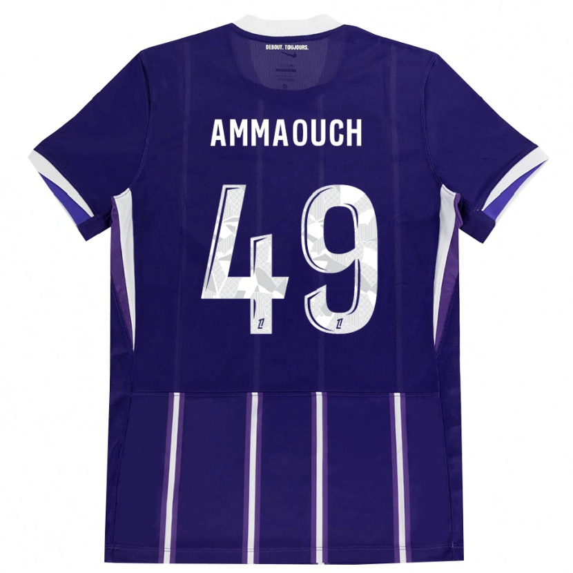 Danxen Dámské Aymen Amaaouch #49 Fialová Bílá Domů Hráčské Dresy 2026/27 Dres