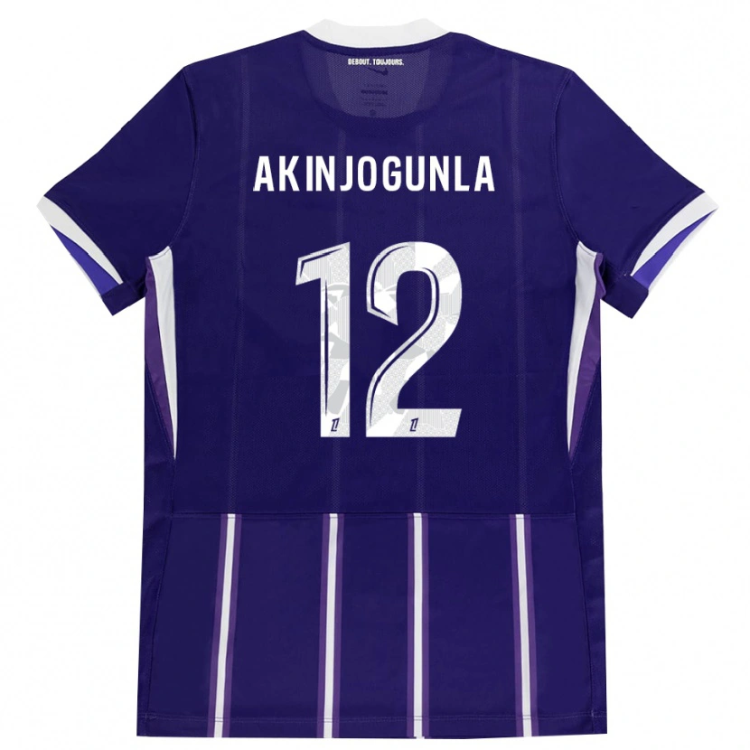 Danxen Dámské Michaël Akinjogunla #12 Fialová Bílá Domů Hráčské Dresy 2026/27 Dres