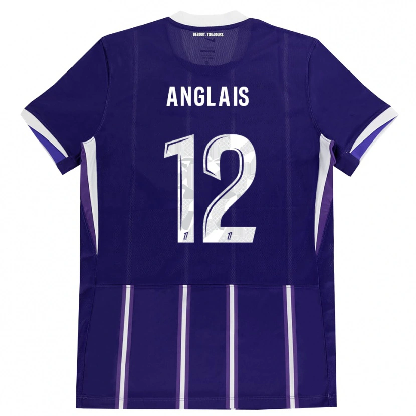 Danxen Dámské Anaëlle Anglais #12 Fialová Bílá Domů Hráčské Dresy 2026/27 Dres