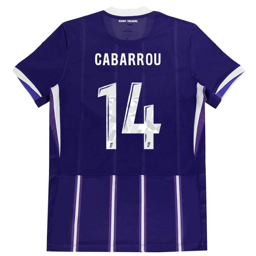 Danxen Dámské Tom Cabarrou #14 Fialová Bílá Domů Hráčské Dresy 2026/27 Dres