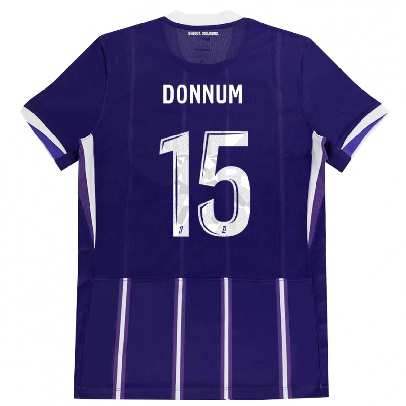 Danxen Dámské Aron Dønnum #15 Fialová Bílá Domů Hráčské Dresy 2026/27 Dres