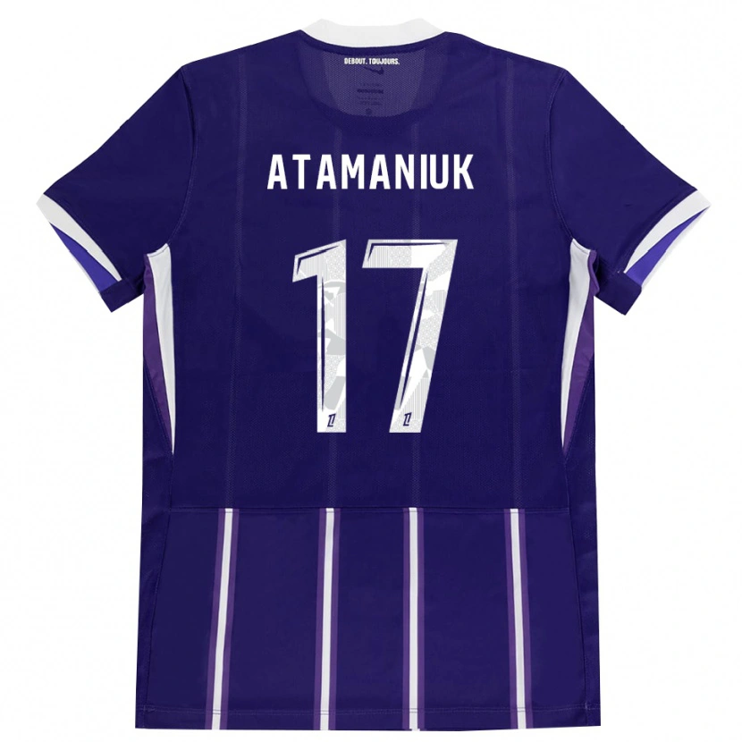Danxen Dámské Alexandra Atamaniuk #17 Fialová Bílá Domů Hráčské Dresy 2026/27 Dres